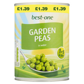 Best-one Garden Peas PM £1.39